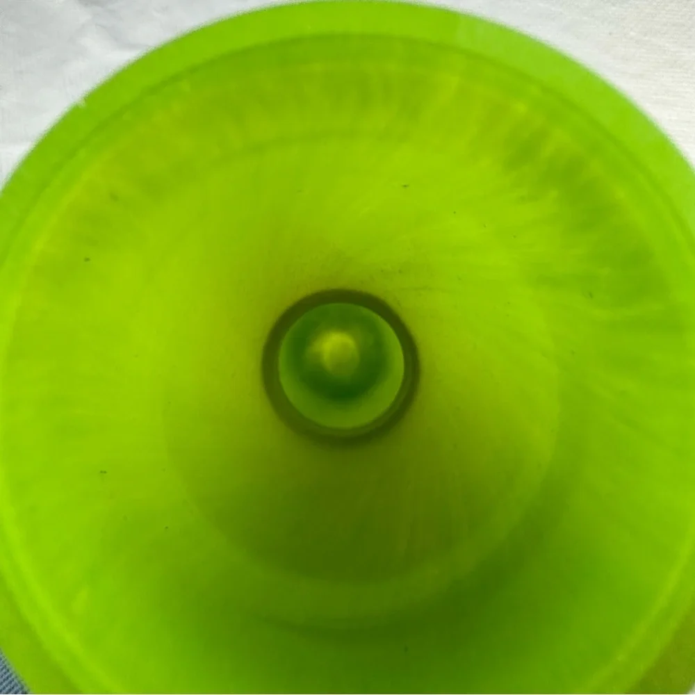 Bohemian Czech Rony Plesl tall Hourglass Glass Vase - Picture 8 of 8